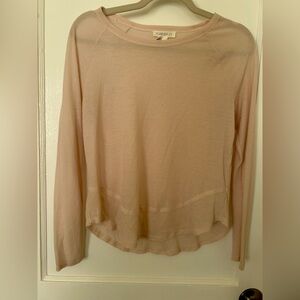 Light pink waffle top